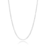 Joyaris Cadena Barbada Cubana Plata 925 Hombre 50cm 5mm Plateado