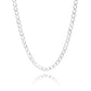 Joyaris Cadena Barbada Cubana Plata 925 Hombre 55cm 8mm Plateado