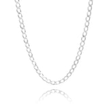 Joyaris Cadena Barbada Cubana Plata 925 Hombre 55cm 8mm Plateado