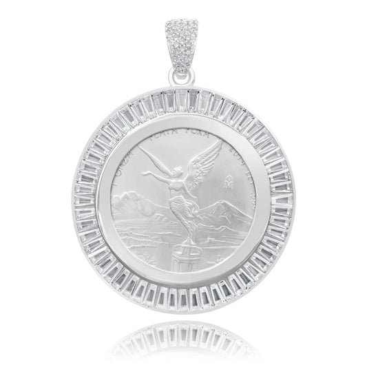 Joyaris Dije Onza Plata Pura 999 Hombre Zirconias 56mm Plateado