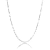 Joyaris Cadena Barbada Cubana Plata 925 Hombre 45cm 4mm Plateado