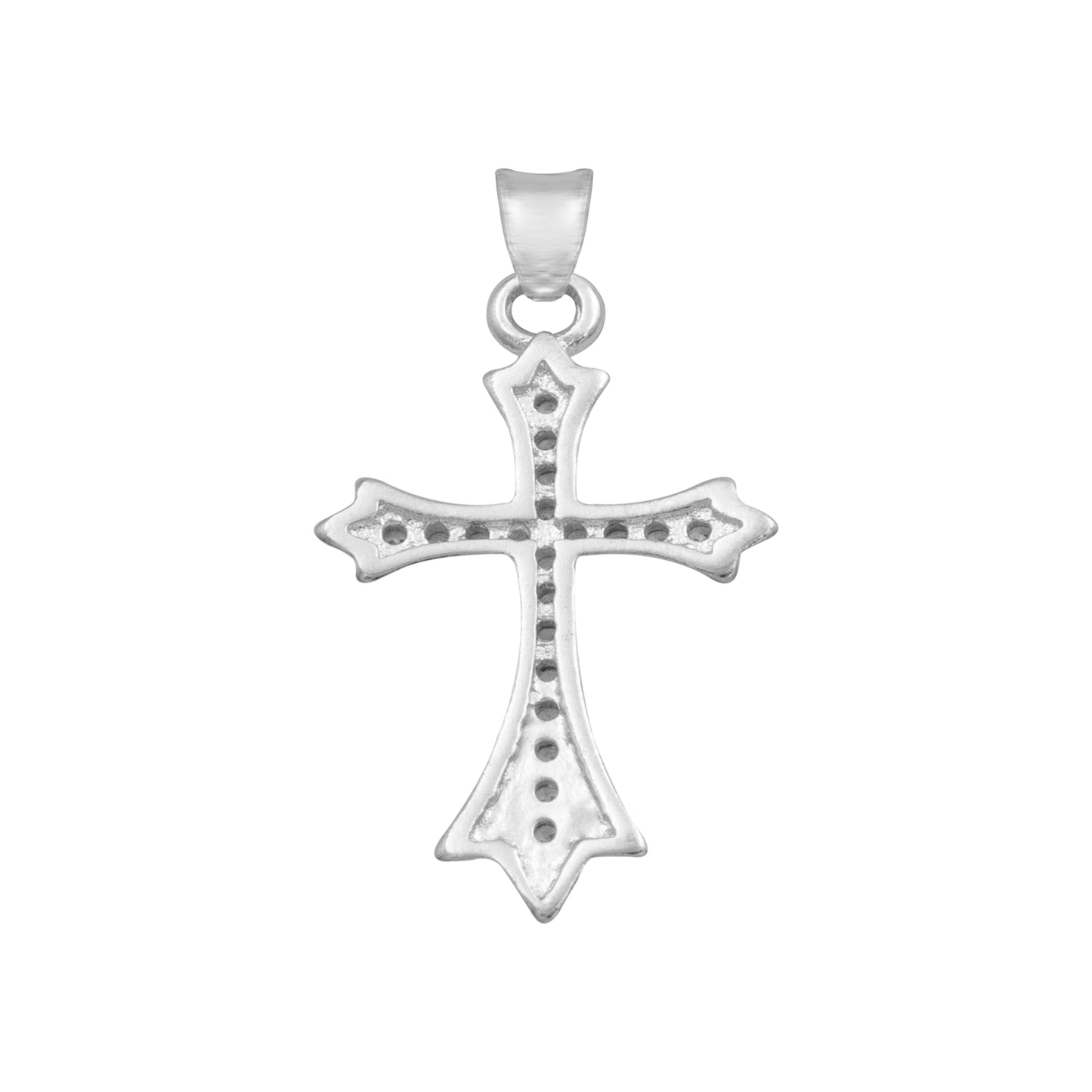 Dije Chico Cruz Zirconias Bautizo Mujer Regalo Plata 925