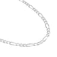 Cadena Gruesa Hombre Fígaro 3x1 Plata 925 70 Cm X 5 Mm Plateado