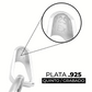 Dije Medalla Virgen Milagrosa Zirconias Doble Plata Pura 999 Plateado