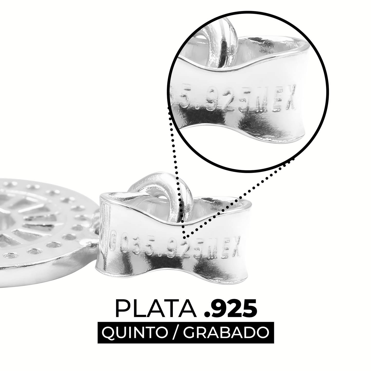 Dije Medalla San Judas Zirconias Causas Dificiles Plata 925 Verde