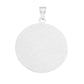Dije Medalla Diamantada Estrella San Judas Plata 925 2.3 Cm