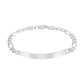 Esclava Hombre Pulsera Fígaro Plata 925 Placa Lisa 6 Mm