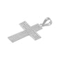 Dije Cruz Mediano Zirconias Hombre Regalo Plata 925 3.9 Cm