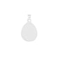 Dije Medalla Oval Diamanta Virgen Milagrosa Plata 925 1.4 Cm