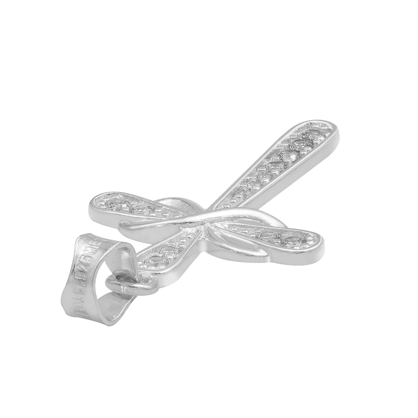 Dije Cruz Lazo Zirconias Hombre Mujer Regalo Plata 925 3.1cm