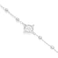 Pulsera Ajustable Nudo Bruja Bolitas Diamantadas Plata S925