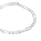 Esclava Hombre Pulsera Fígaro Plata 925 Placa Lisa 6 Mm