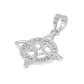 Dijes Nudo De Bruja Con Zirconia Plata S925+cadena Plata 925