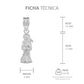 Collar Santa Muerte Hueca Troquelada Mini Plata Solida S925 Plateado