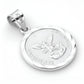 Dije Medalla San Miguel Arcangel Regalo Mediana Plata 925
