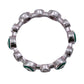 Anillo Ojo Turco Churumbela Completa Zirconias Plata 925