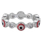 Anillo Ojo Turco Churumbela Completa Zirconias Plata 925