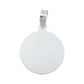 Dije Medalla Diamantada San Judas Tadeo Plata 925 2.3 Cm