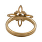 Anillo Nudo De Bruja Celta Laser  Dorado Grande Hombre Mujer