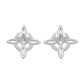 Arete Broquel Nudo Bruja Celta Clásico Liso Amuleto Plata925