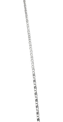 Cadena De Plata Ley .925 Gucci Grabada 60 Cm X 1 Mm
