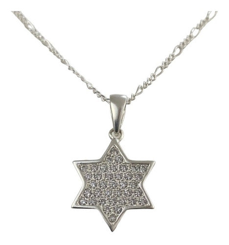 Juego Estrellas Zirconias Regalo +dije + Cadena Plata 925