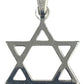 Dije Estrella De David Lisa En Plata 925 + Cadena Plata 925