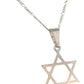 Dije Estrella De David Lisa En Plata 925 + Cadena Plata 925