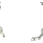 Pulsera San Benito Pequeña Medallas Plata Solida Ley 925