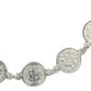 Pulsera San Benito Pequeña Medallas Plata Solida Ley 925