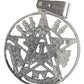Dije Tetragramaton Medalla Pentagrama Grande En Plata 925
