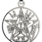 Dije Tetragramaton Medalla Pentagrama Grande En Plata 925