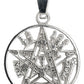 Dije Tetragramaton Medalla Pentagrama Grande En Plata 925