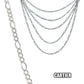 Cadena Tejido Cartier O 3x1 Plata Solida 925 50cm X 0.2cm