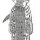 Medalla De La Santa Muerte Con Zirconias En Plata 925