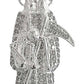 Medalla De La Santa Muerte Con Zirconias En Plata 925