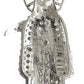 Medalla De La Santa Muerte Con Zirconias En Plata 925