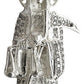 Medalla De La Santa Muerte Con Zirconias En Plata 925
