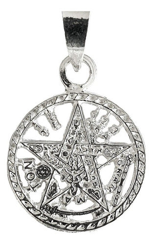 Dije Tetragramaton Plata 925 Medalla Pentagrama Mayoreo