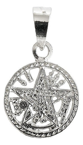 Dije Tetragramaton Plata 925 Medalla Pentagrama Mayoreo