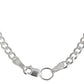 Cadena Cubana Gruesa Plata 925 Hombre Barbado 60cm X 4mm