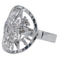 Anillo Tetragramaton Diamantado Hombre Mujer Plata 925
