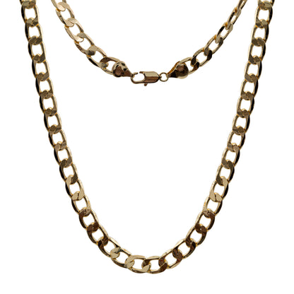 Cadena Cubana Gruesa Hombre Regalo Chapa Premium Oro 14k