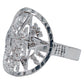 Anillo Tetragramaton Diamantado Hombre Mujer Plata 925