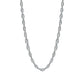 Cadena Delgada Torsal Mujer Plata Italy 925 45cm X 1mm