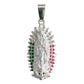 Dije Grande Virgen De Guadalupe Zirconias Plata 925