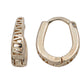 Arracadas Oro Laminado Piedras Huggie Mujer Mariposa Estuche