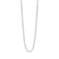 Cadena De Plata 925 Diamantada Hombre Fígaro 60 Cm X 6 Mm