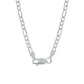 Cadena De Plata 925 Diamantada Hombre Fígaro 60 Cm X 6 Mm