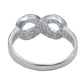 Anillo Infinito Zirconias Amor Regalo Mujer Plata 925